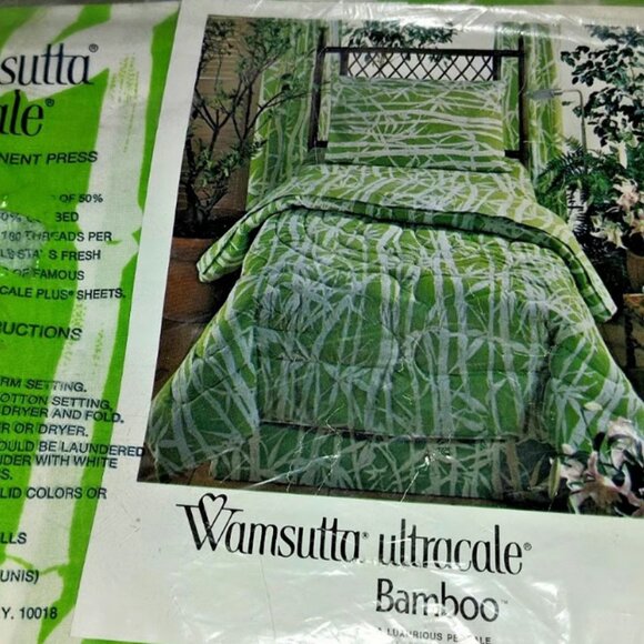 NEW Wamsutta No Iron Ultracale Twin Flat Sheet For 39 X 75 IN. MATTRESS BAMBOO P - Picture 1 of 6